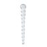 Gildo Glass No. 20 - stakleni dildo s perlama (prozirno)