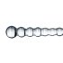 Gildo Glass No. 20 - stakleni dildo s perlama (prozirno)