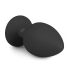 Easytoys Diamond - crni analni plug s belim kamenom (veliki)
