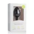 Easytoys Diamond - analni plug sa belim kamenom (srednji) - crni