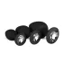 Easytoys Diamond - Set analnih čepova (crni)