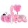 LoveBoxxx Volim Pink - set sa vibratorom i vezovima (6 delova) - roze