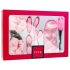 LoveBoxxx Volim Pink - set sa vibratorom i vezovima (6 delova) - roze