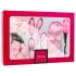 LoveBoxxx Volim Pink - set sa vibratorom i vezovima (6 delova) - roze