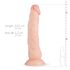 Real Fantasy Dylan - реалистични дилдо - 23cm (природна боја)
