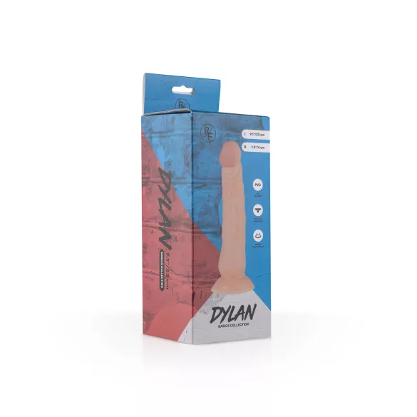 Real Fantasy Dylan - реалистични дилдо - 23cm (природна боја)