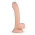 Real Fantasy Vince - dildo sa testisima i kožicom - 19,5cm (natur)
