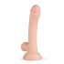 Real Fantasy Vince - dildo sa testisima i kožicom - 19,5cm (natur)