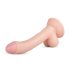 Real Fantasy Vince - dildo sa testisima i kožicom - 19,5cm (natur)
