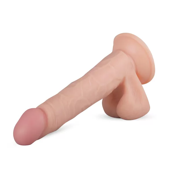 Real Fantasy Felix - реалистични дилдо са тестисима - 22cm (природна боја)