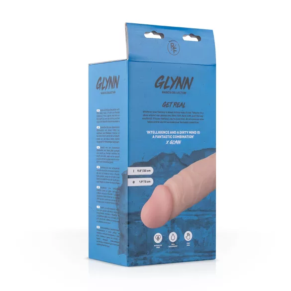 Realan Flubija - realistični dildo sa testisima - 25cm (natur)