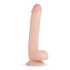 Real Fantasy Elvin - реалистични дилдо са тестисима - 28cm (природна боја)