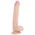 Real Fantasy Elvin - реалистични дилдо са тестисима - 28cm (природна боја)