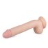 Real Fantasy Elvin - реалистични дилдо са тестисима - 28cm (природна боја)
