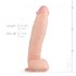 Real Fantasy Dwane - реалистичан дилдо са тестисима - 31cm (природан)