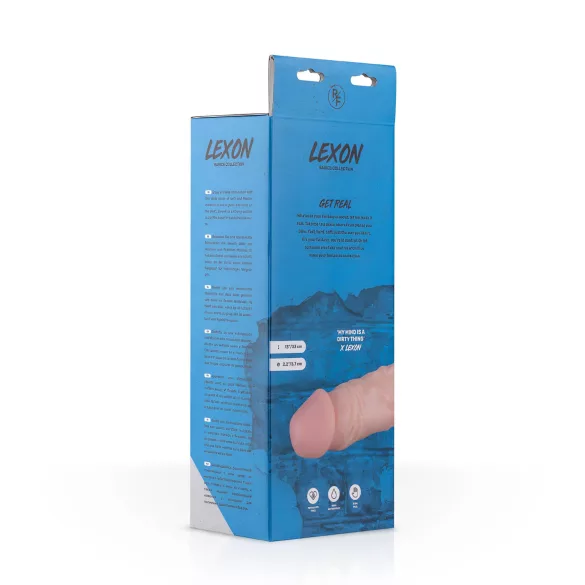 Real Fantasy Lexon - realistični dildo sa testisima - 33cm (prirodan)