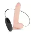 Real Fantasy Glynn - punjivi, realistični vibrator - 25cm (natur)