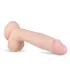 Real Fantasy Glynn - punjivi, realistični vibrator - 25cm (natur)