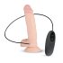 Real Fantasy Glynn - punjivi, realistični vibrator - 25cm (natur)
