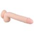 Real Fantasy Elvin - punjivi, prirodni vibrator - 28 cm (boja kože)