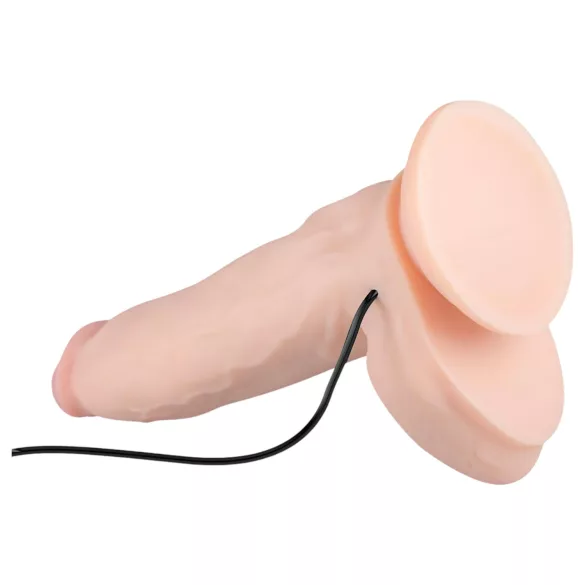 Real Fantasy Dwane - bežični, realistični vibrator - 31cm (natur)