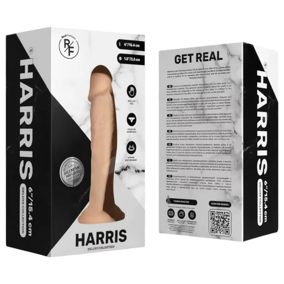 Real Fantasy Harris - реалистичан дилдо - 15cm (природна боја)