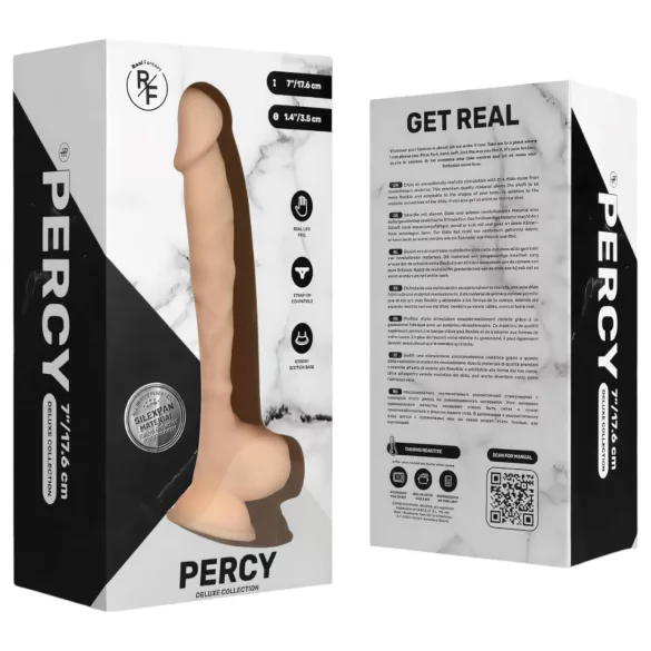 Real Fantasy Percy - realistični dildo - 18cm (natur)