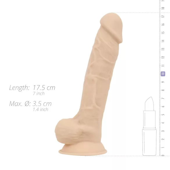 Real Fantasy Percy - realistični dildo - 18cm (natur)