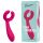 Easytoys Couple - punjivi, vodootporni vibrator za parove (roze)