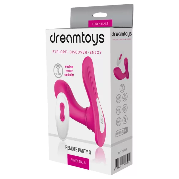 Dreamtoys Essentials - nosive gaćice sa vibratorom za stimulaciju G-tačke (magenta)