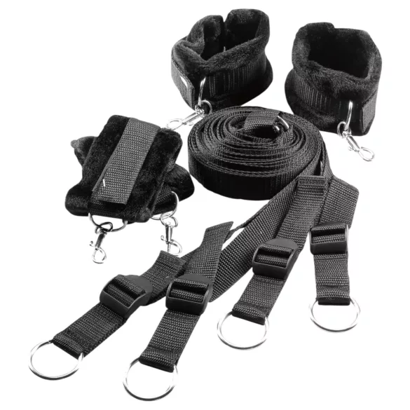 Dreamtoys Blaze - set za vezivanje za krevet (crni)