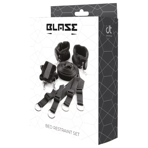 Dreamtoys Blaze - set za vezivanje za krevet (crni)