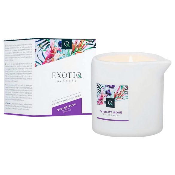 Exotiq - aroma sveća za masažu - ruža (200g)