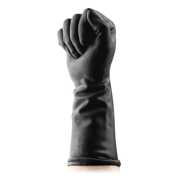 BUTTR Gauntlets - латекс рукавице за фистинг, рукавице за секс (црне)
