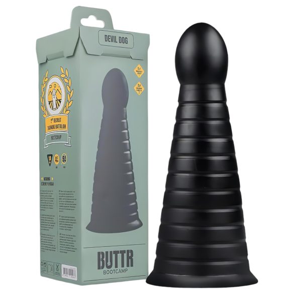BUTTR Đavolji Pas - crni vakum dildo