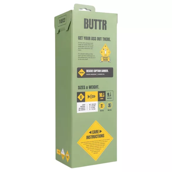 BUTTR Tactical I - crna dildo sa vakum osnova
