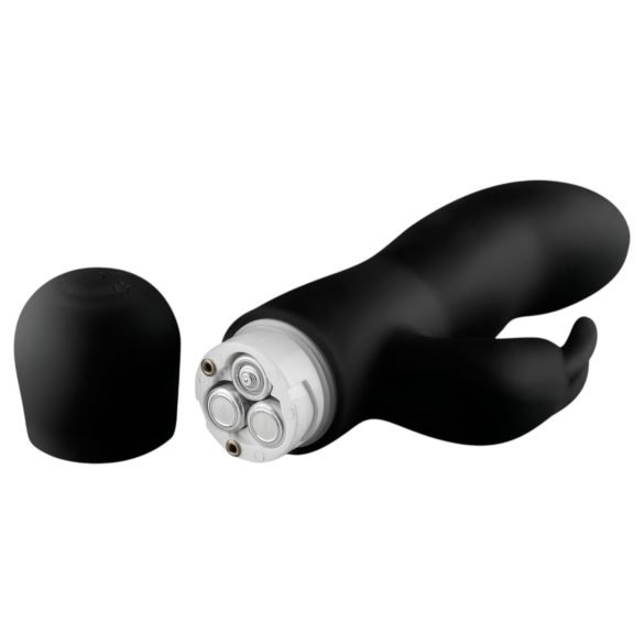 Easytoys Mad Rabbit - vibrator za G-tačku sa stimulacijom klitorisa (crna)