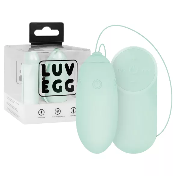 LUV EGG - nosivo, punjivo bežično vibrirajuće jaje (zeleno)