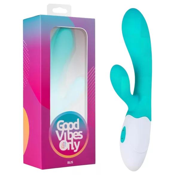 Samo Dobre Vibracije Bliss Rabbit - vibrator sa ručkom za klitoris (tirkiz)