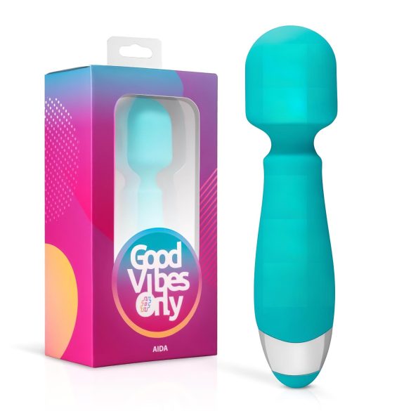 Dobri Vibracije Aida - vodootporni masažer vibrator (tirkiz)