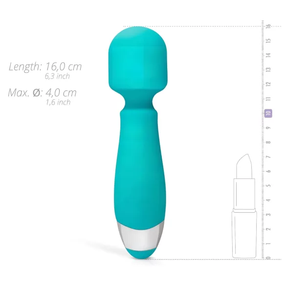 Dobri Vibracije Aida - vodootporni masažer vibrator (tirkiz)