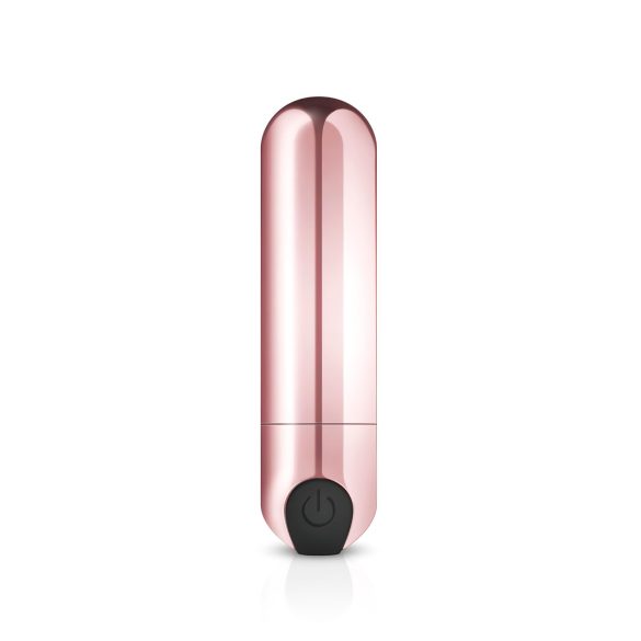 Rosy Gold Bullet - bežični, mini štapićasti vibrator (roze-zlatna)