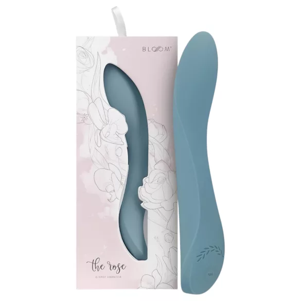 Bloom Rose - punjivi G-tačka vibrator od silikona (tirkizno)