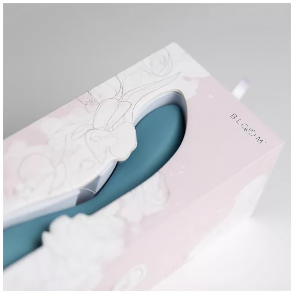 Bloom Rose - punjivi G-tačka vibrator od silikona (tirkizno)