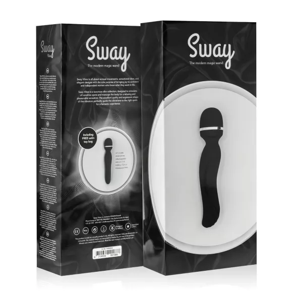 Sway No.4 Wand - crni, bežični masažer vibrator