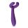 Easytoys Couple - Punjivi, vodootporni vibrator za parove (ljubičasti)