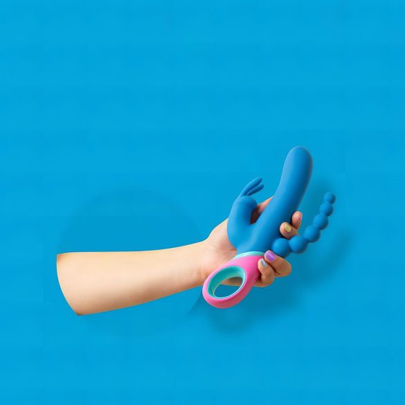 PMV20 Vice Double - Rotirajući trostruki vibrator (plavi)