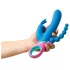 PMV20 Vice Double - Rotirajući trostruki vibrator (plavi)