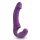 Easytoys - punjivi strap-on vibrator bez kaiševa (ljubičasti)