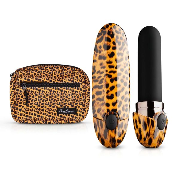 Panthra Asha - punjivi ruž vibrator (leopard-crni)